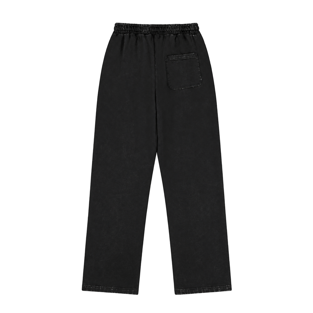 Relaxed sweatpants, Faded Black, back view. Digital supplier preview.